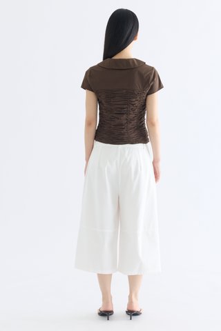 Rosie Peterpan-Collar Ruch Blouse