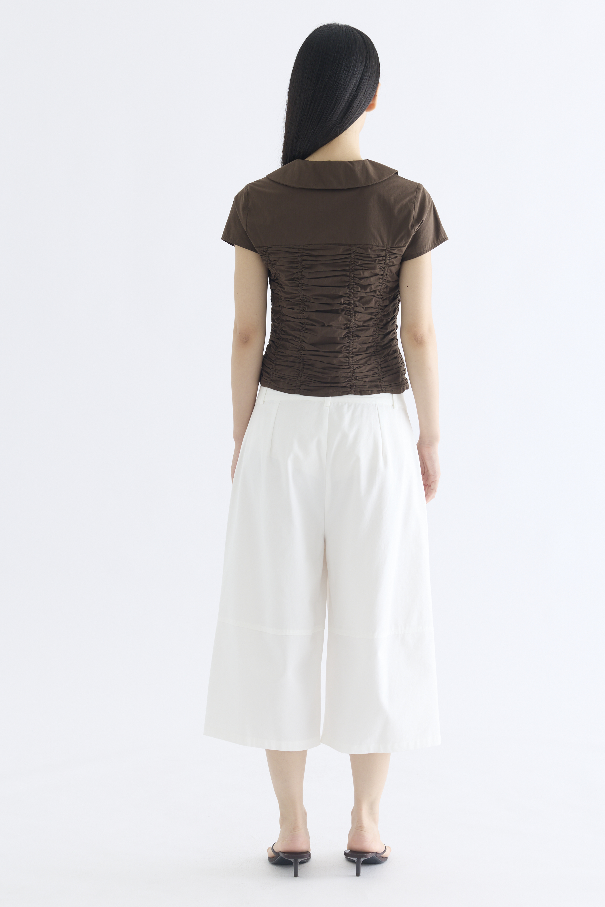 Rosie Peterpan-Collar Ruch Blouse