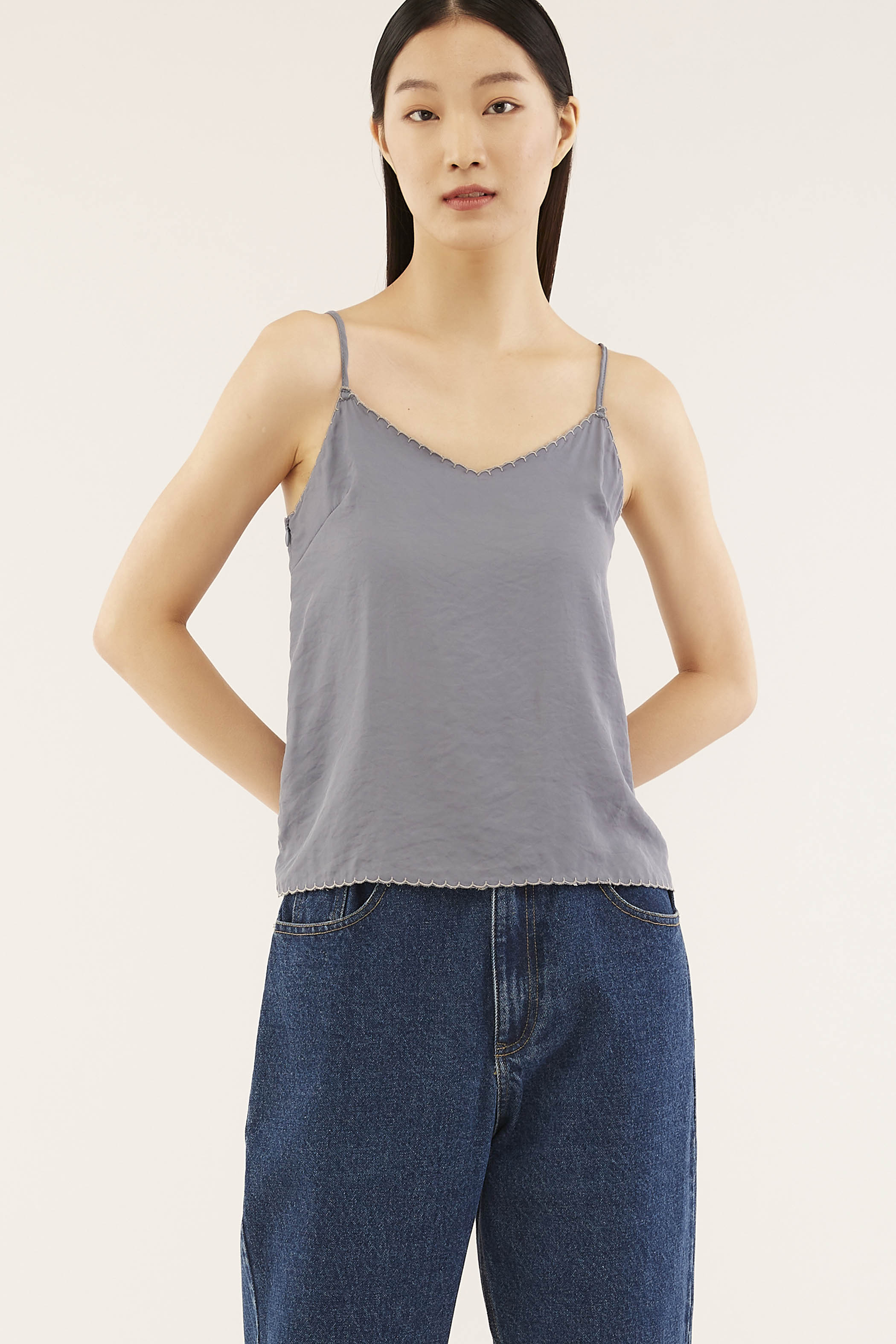 Heidi Scallop-trim Camisole