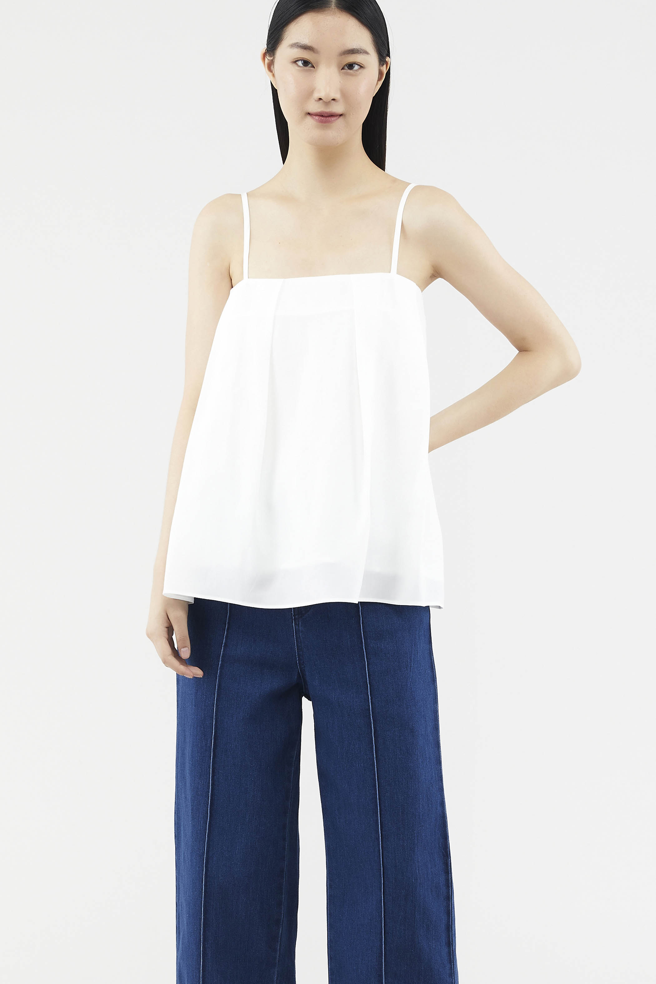 Tiesha Side-pleat Top