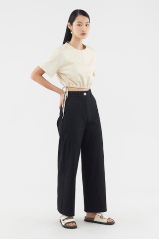 Emmalyn Drawstring Crop Top 