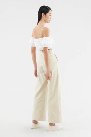 Tamela Cold-shoulder Crop Top 