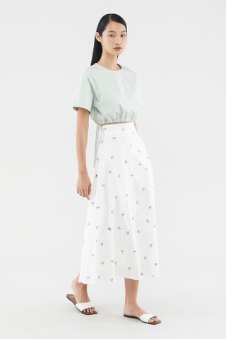 Emmalyn Drawstring Crop Top 