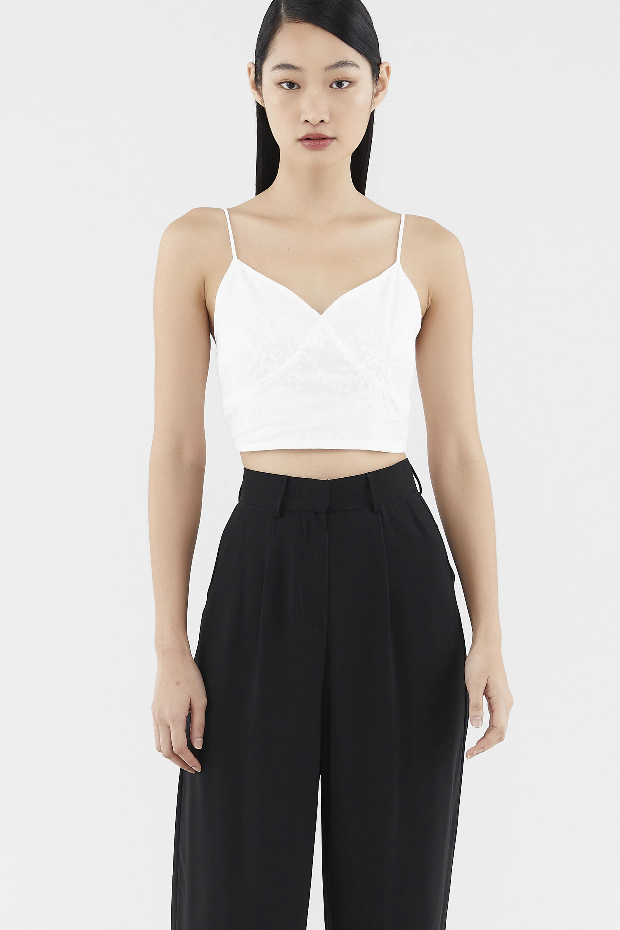 Kristi Broderie Crop Top 