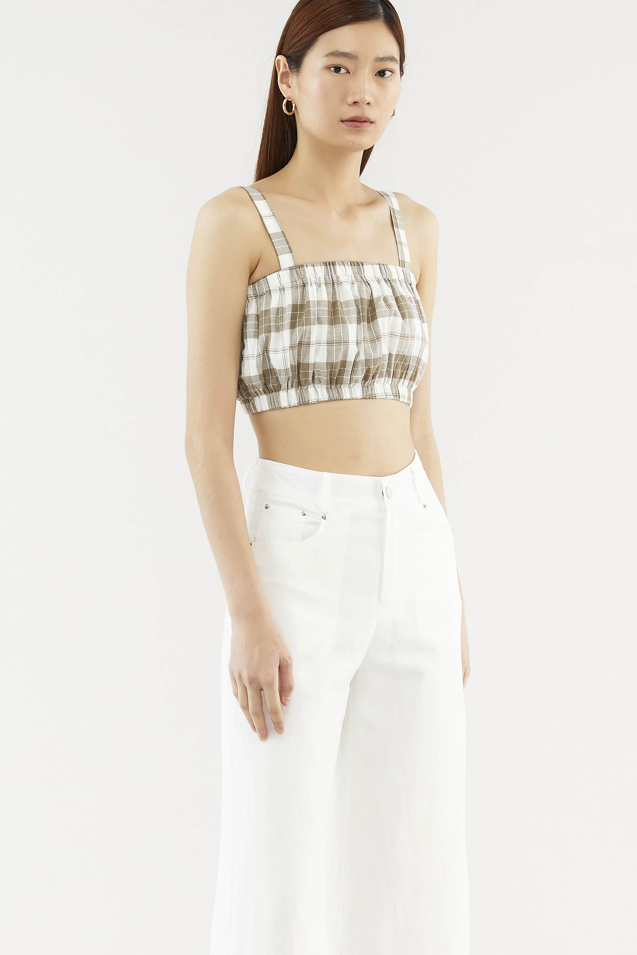 Kayti Ruched Crop Top