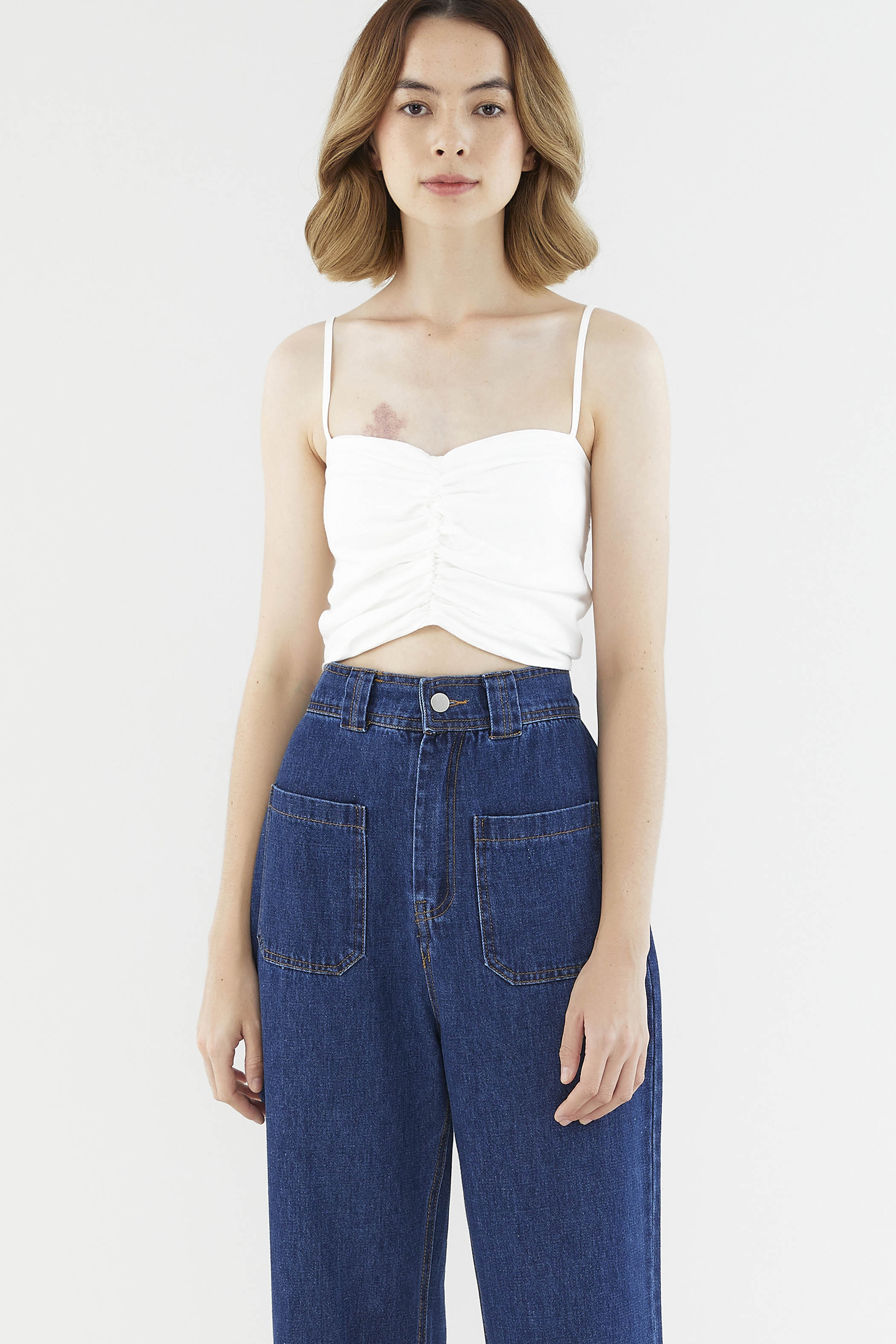 Geren Ruched Crop Top 