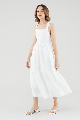 Eulalie Linen Cross-Back Dress