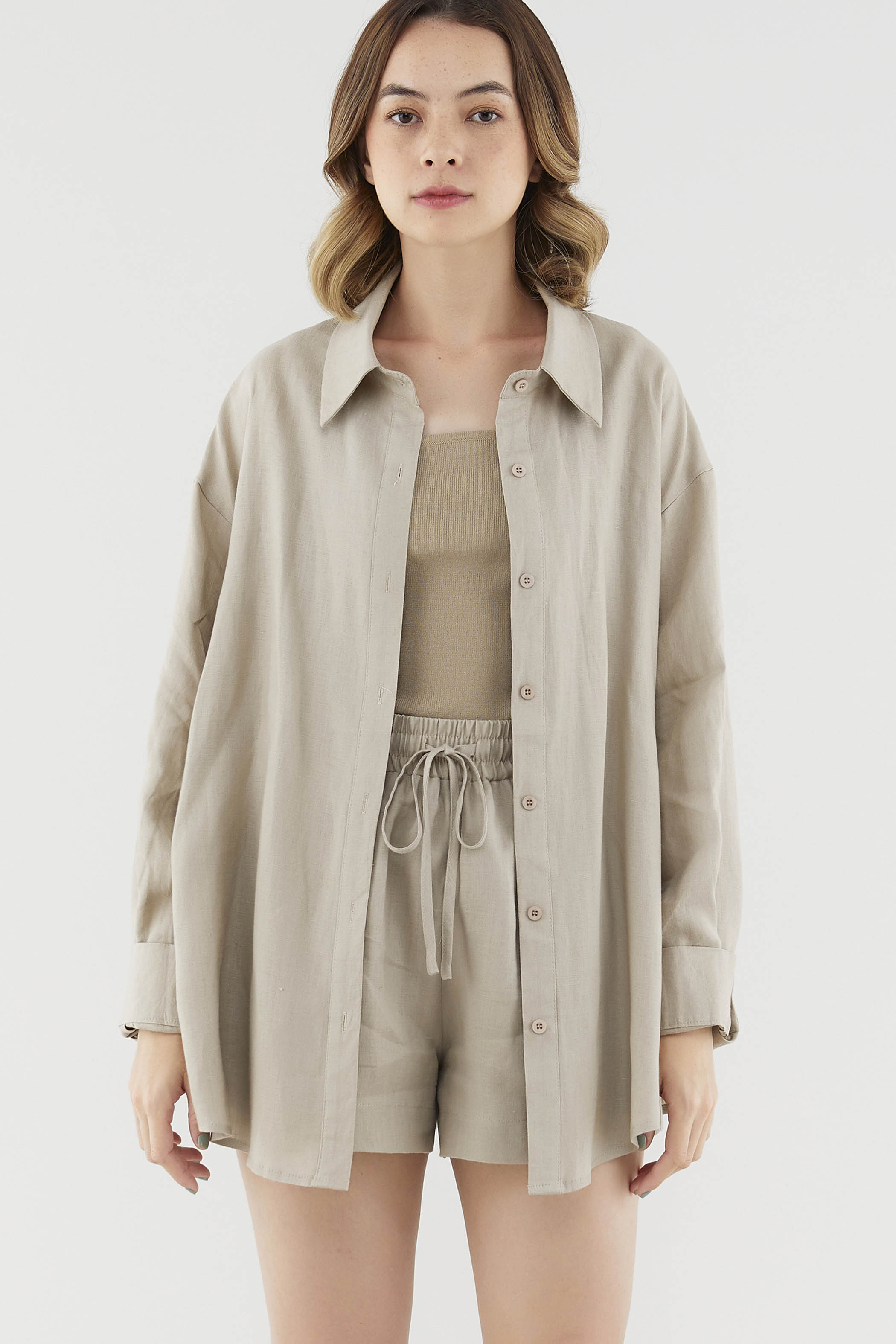 Malitta Linen Oversized Shirt