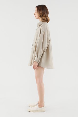 Malitta Linen Oversized Shirt