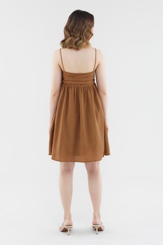 Raella Ruched-Front Mini Dress