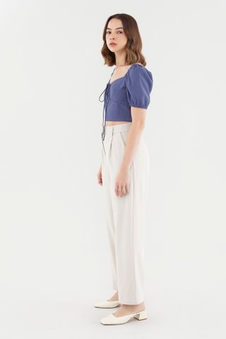 Kyomi Tie-Front Blouse