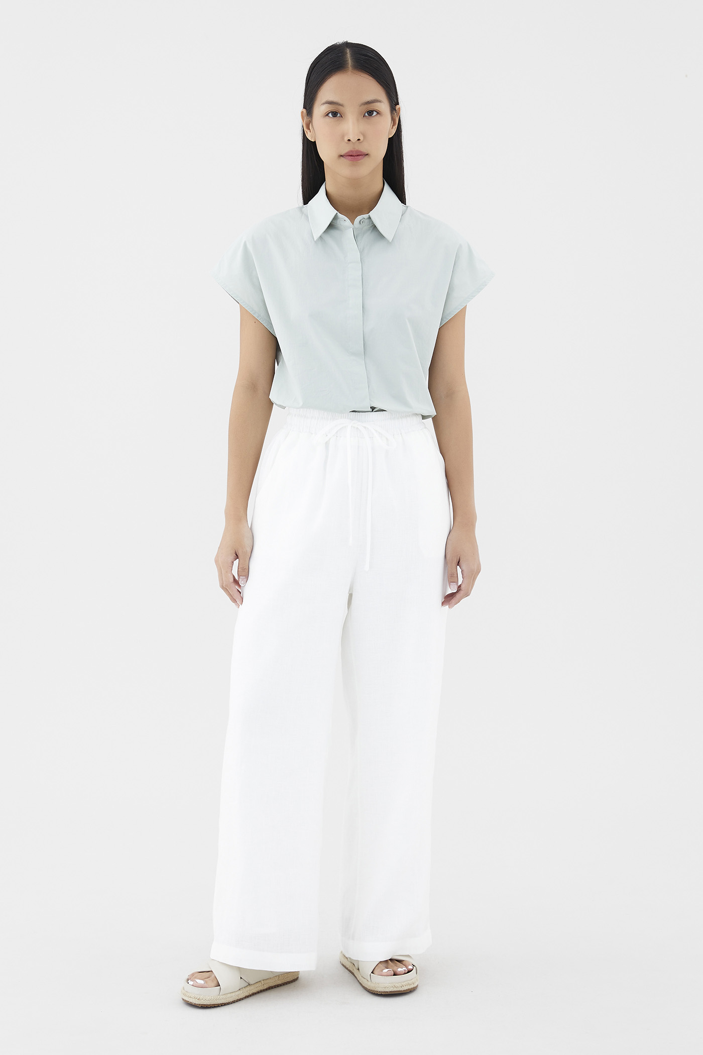 Belena Linen Drawstring Pants