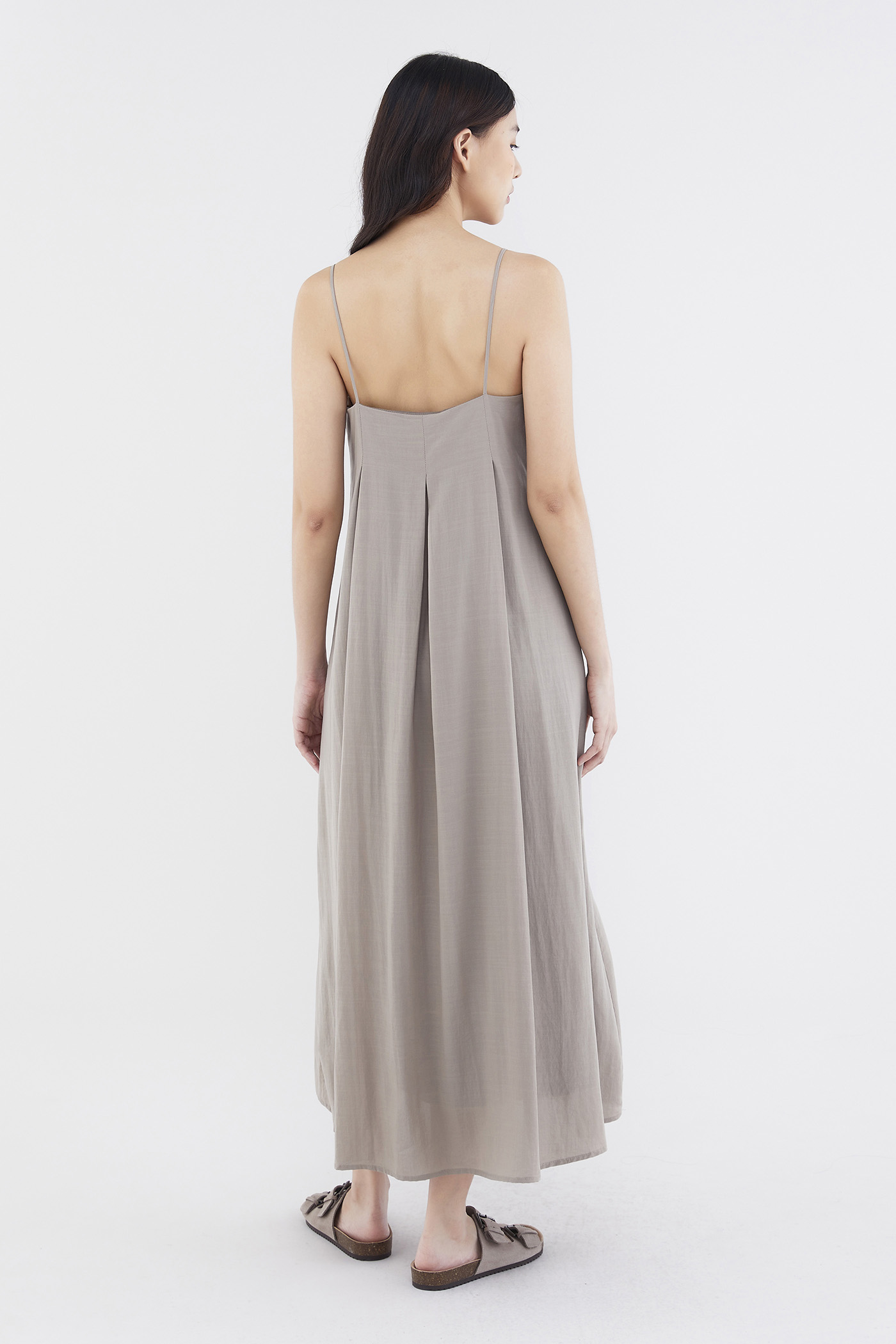 Shanelle Back-Pleat Dress