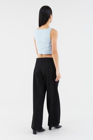 Henrik Low-Rise Wide Leg Pants