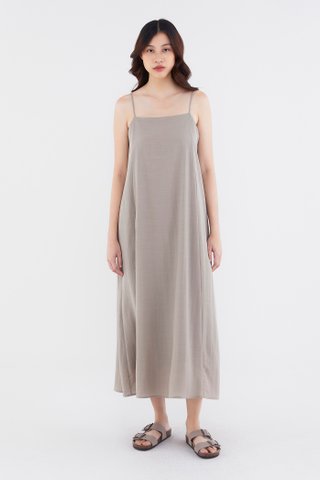 Shanelle Back-Pleat Dress