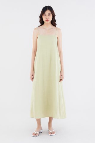 Shanelle Back-Pleat Dress