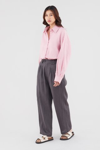 Valeria Linen Pleated Pants