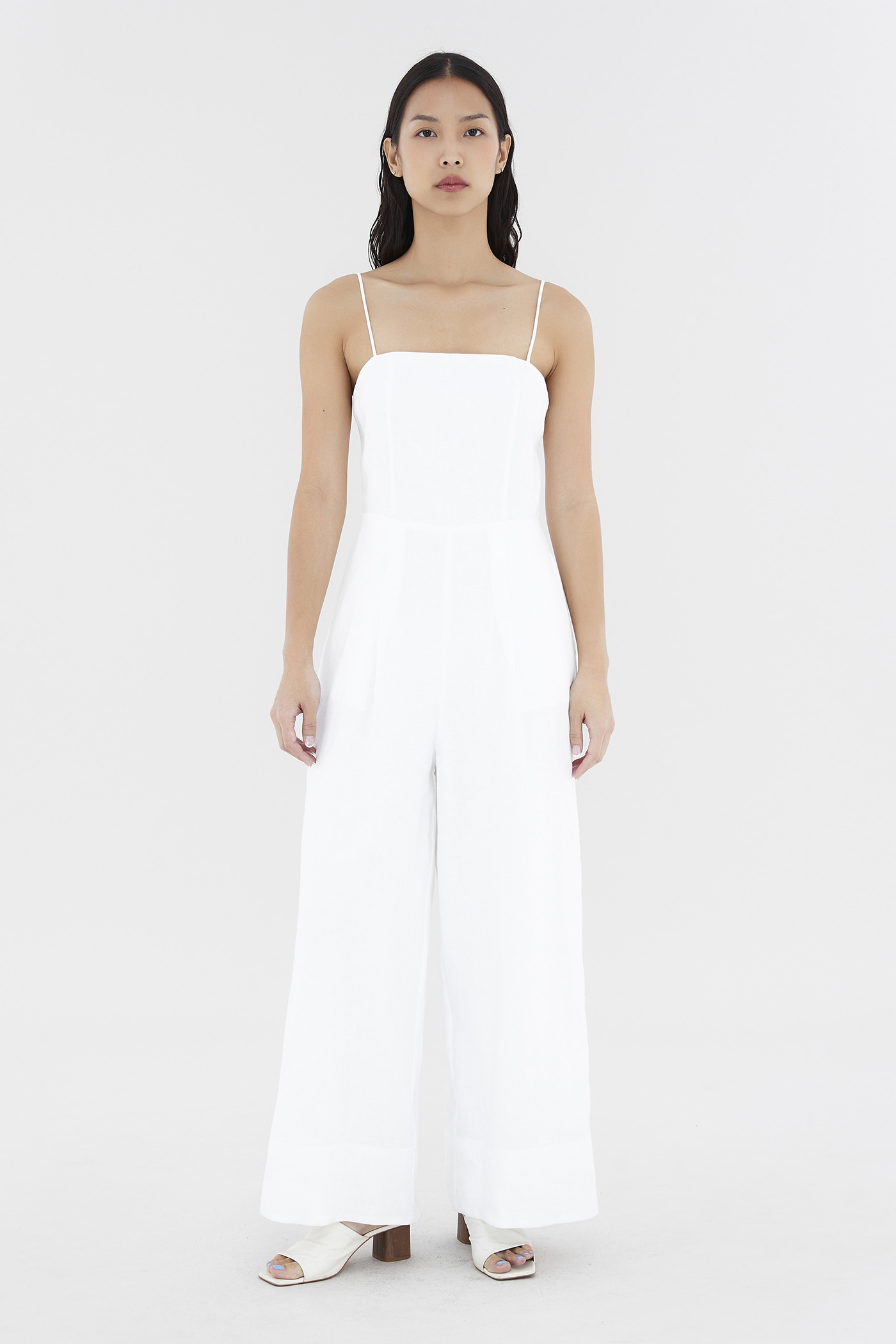 Henzo Linen Wide Leg Jumpsuit