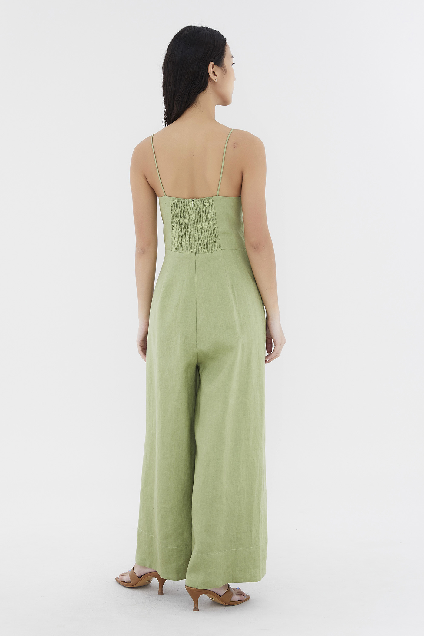 Henzo Linen Wide Leg Jumpsuit