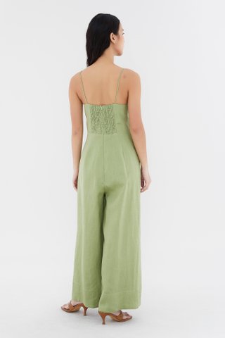 Henzo Linen Wide Leg Jumpsuit