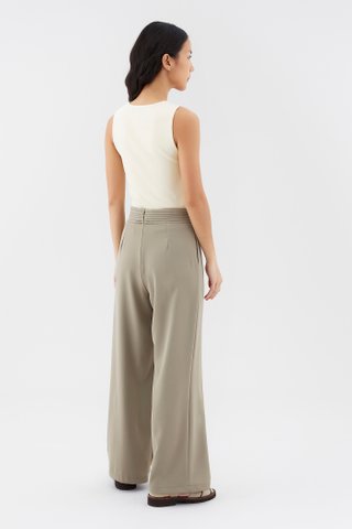 Lorwyne Pleated-Waist Pants