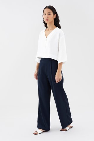 Lorwyne Pleated-Waist Pants