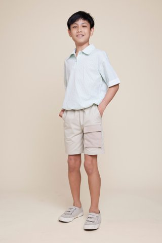 Contrast Cargo Shorts