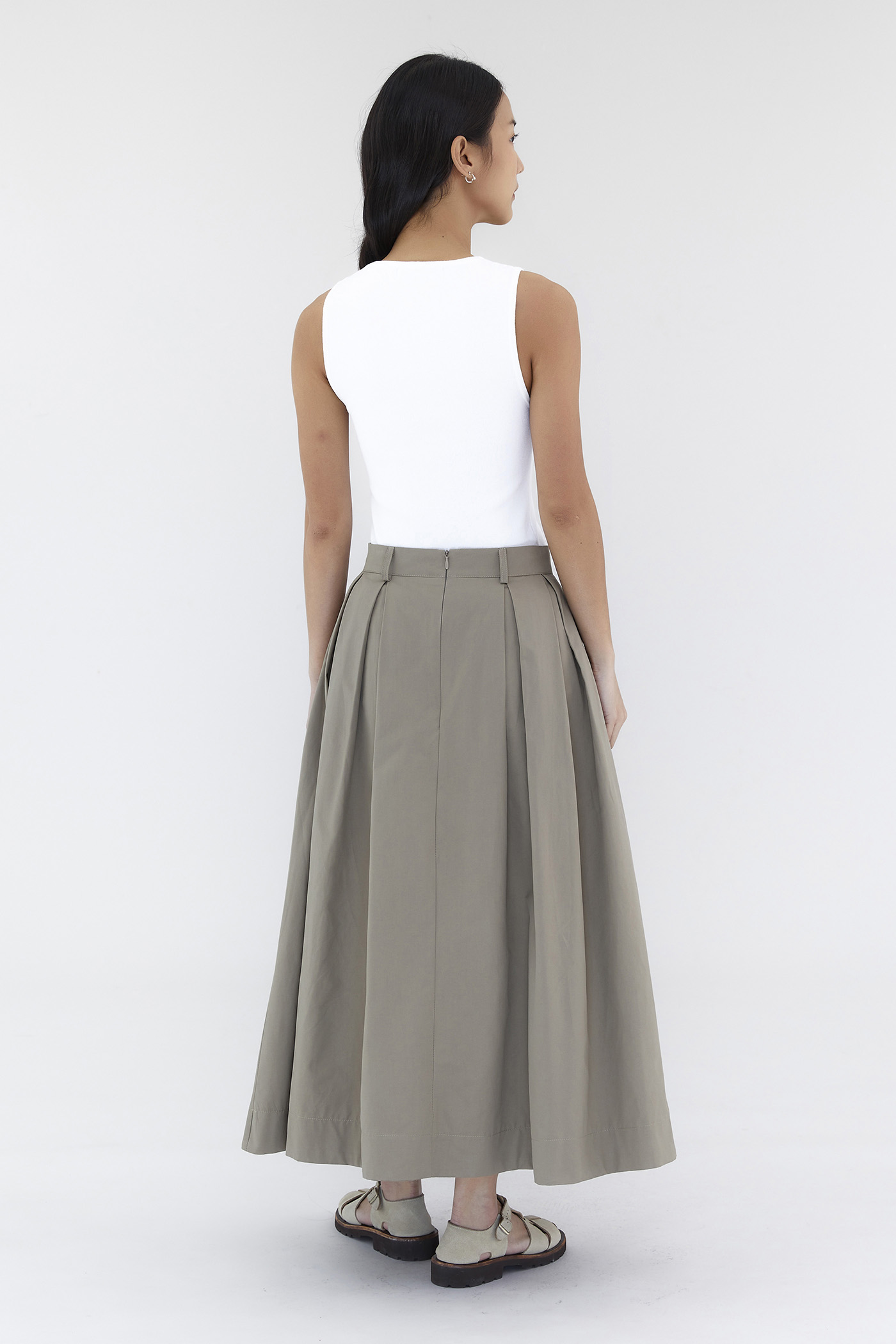 Savana Box-Pleat Skirt