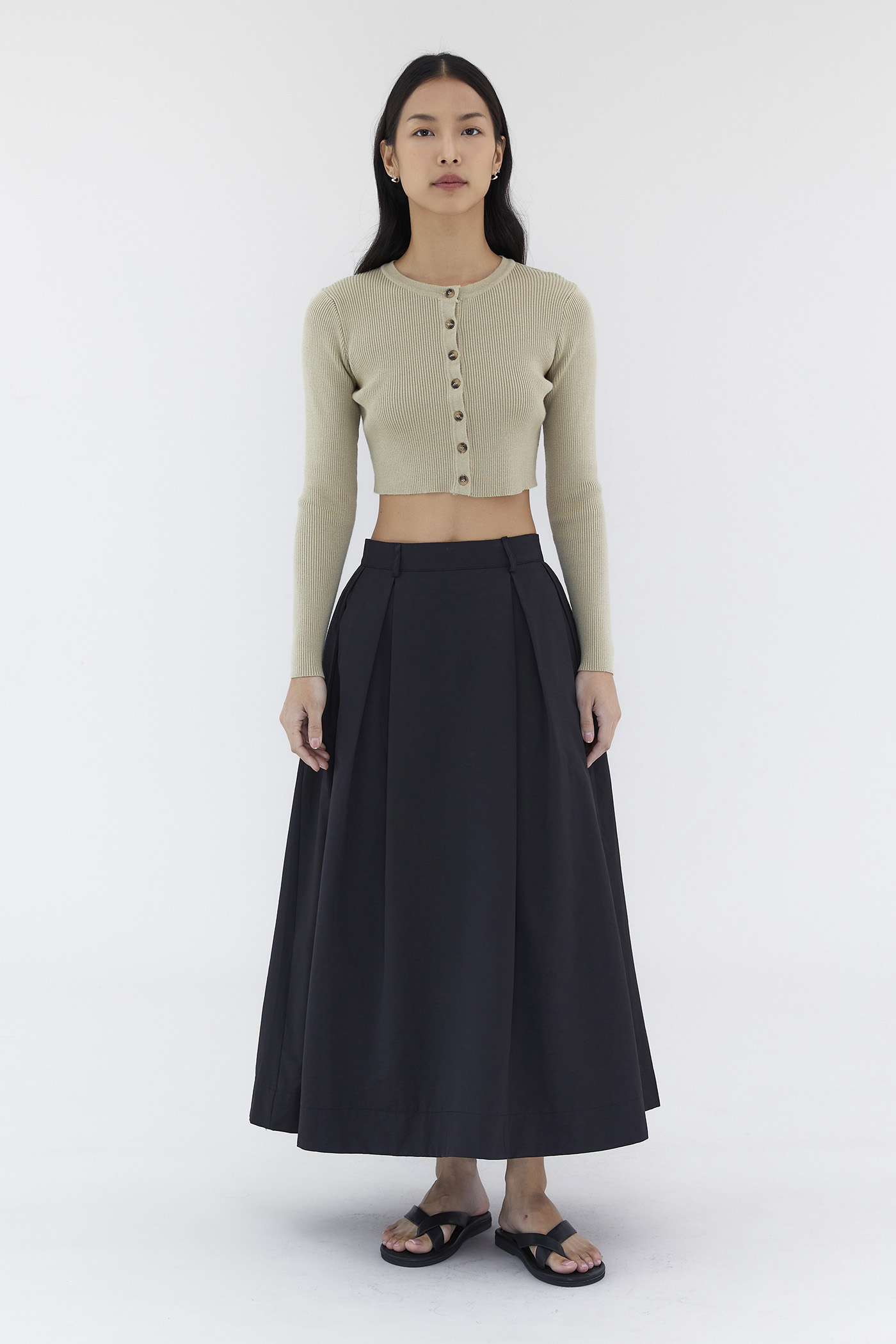 Savana Box-Pleat Skirt