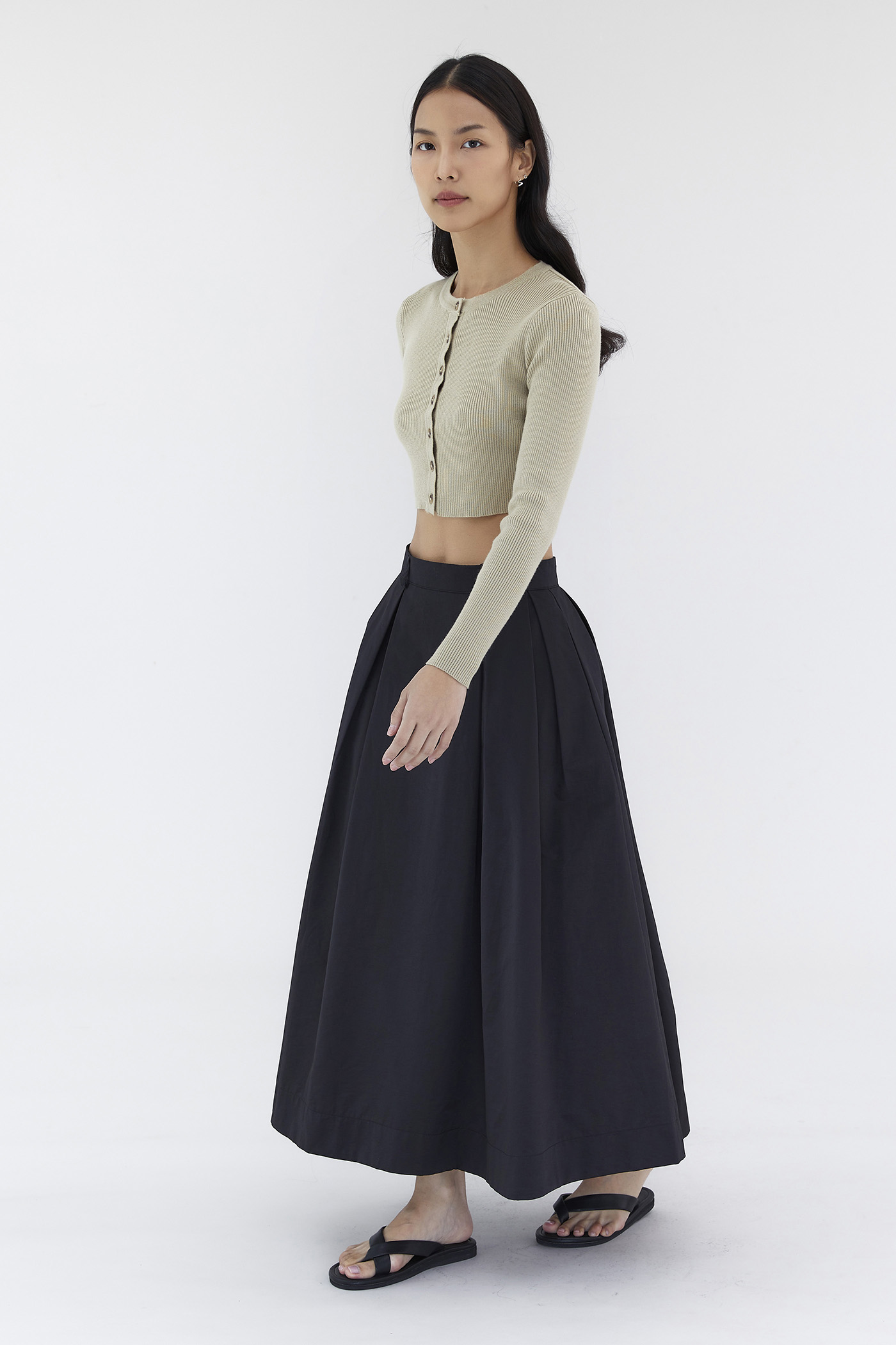 Savana Box-Pleat Skirt