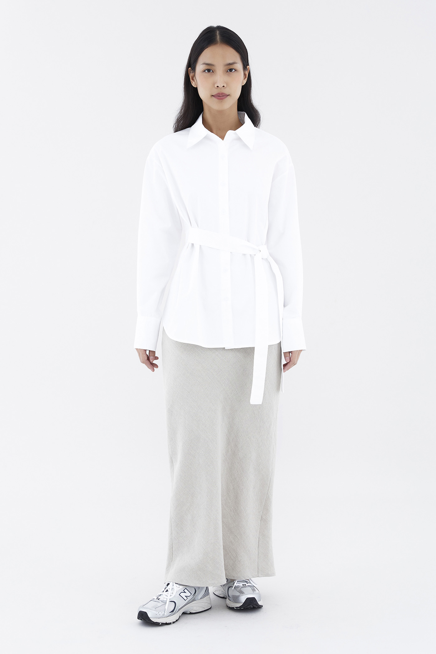 Frankie Tie-Waist Relaxed Shirt