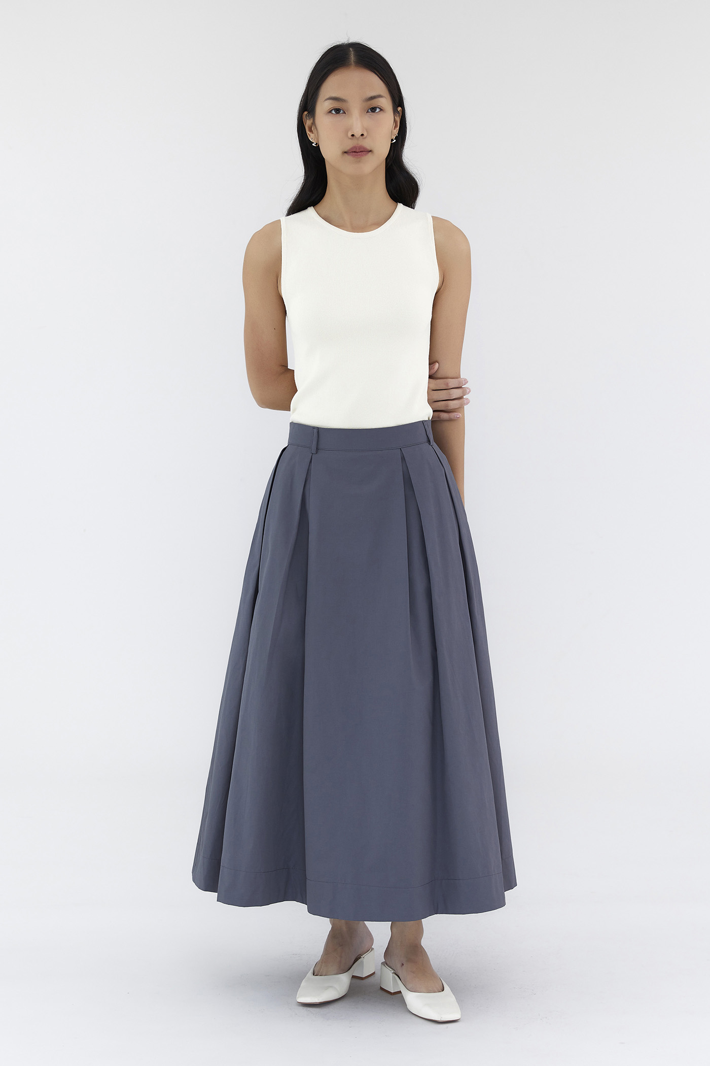 Savana Box-Pleat Skirt