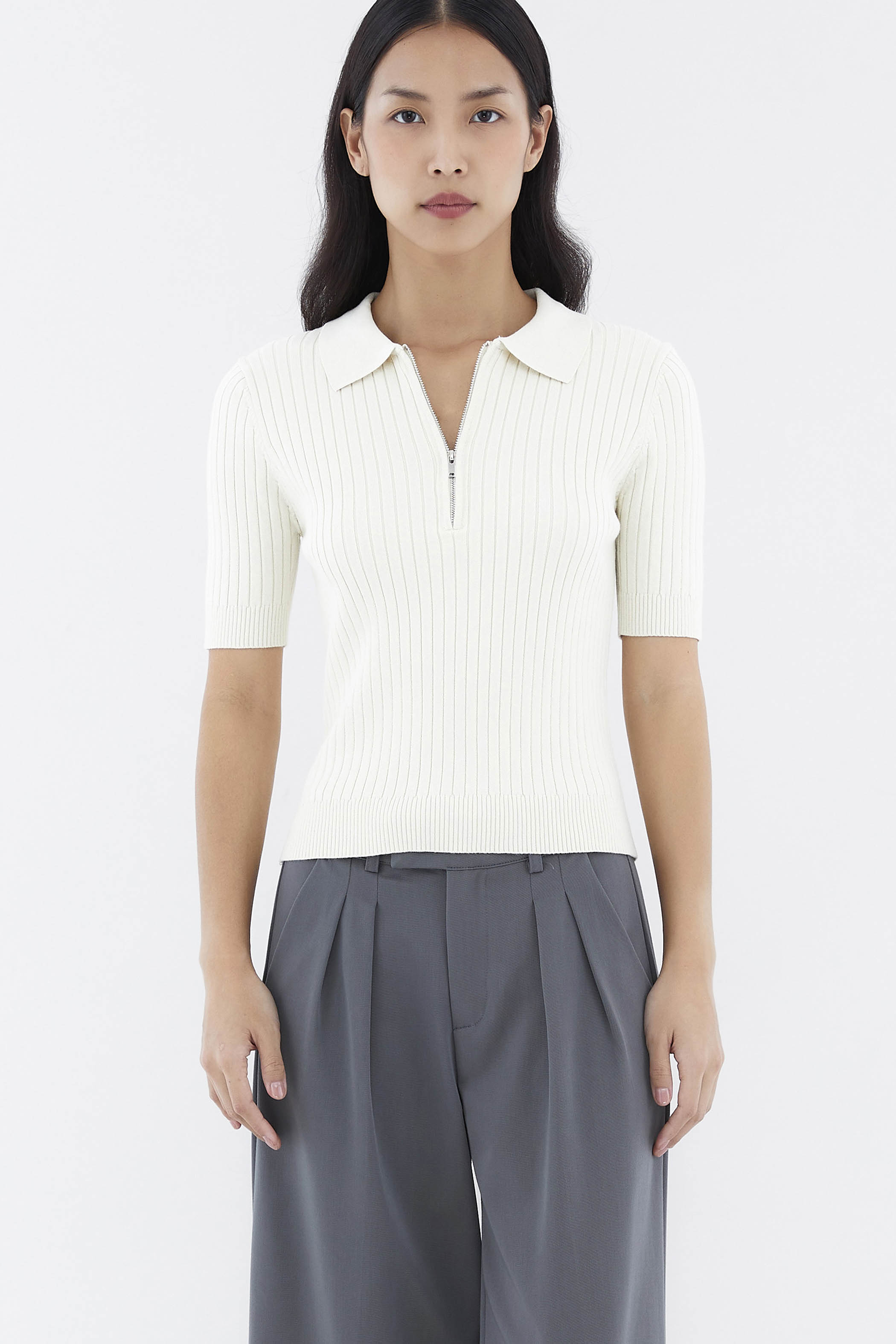 Nodelyn Polo Knit Top