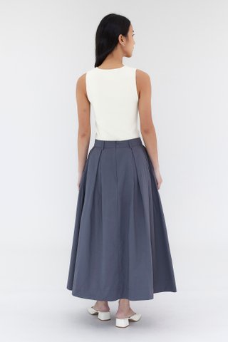 Savana Box-Pleat Skirt