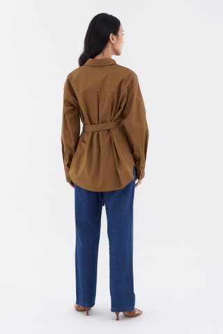 Frankie Tie-Waist Relaxed Shirt 