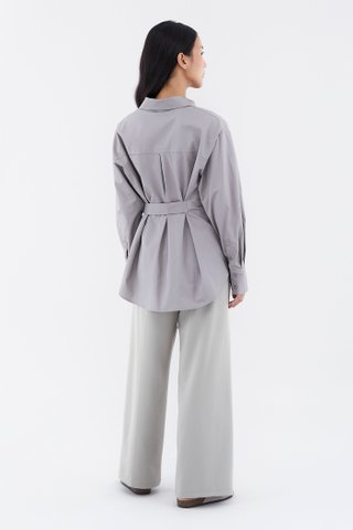 Frankie Tie-Waist Relaxed Shirt 