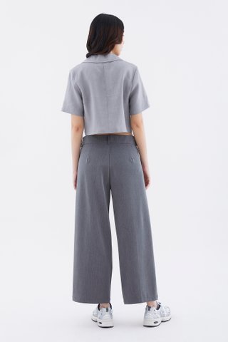 Rheta Linen Crop Shirt