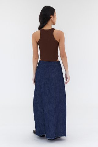 Charryn Mid-Rise Denim Skirt