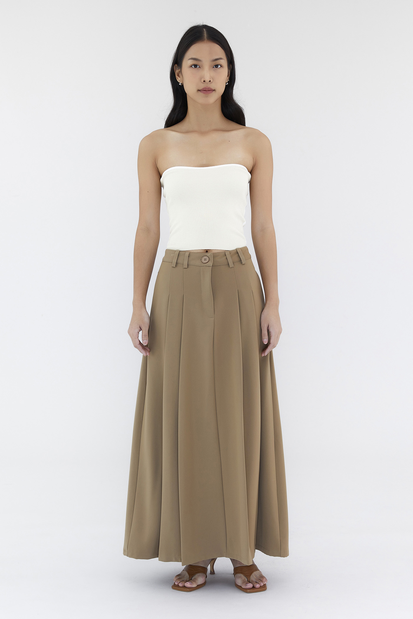 Juna Mid-Rise A-Line Skirt