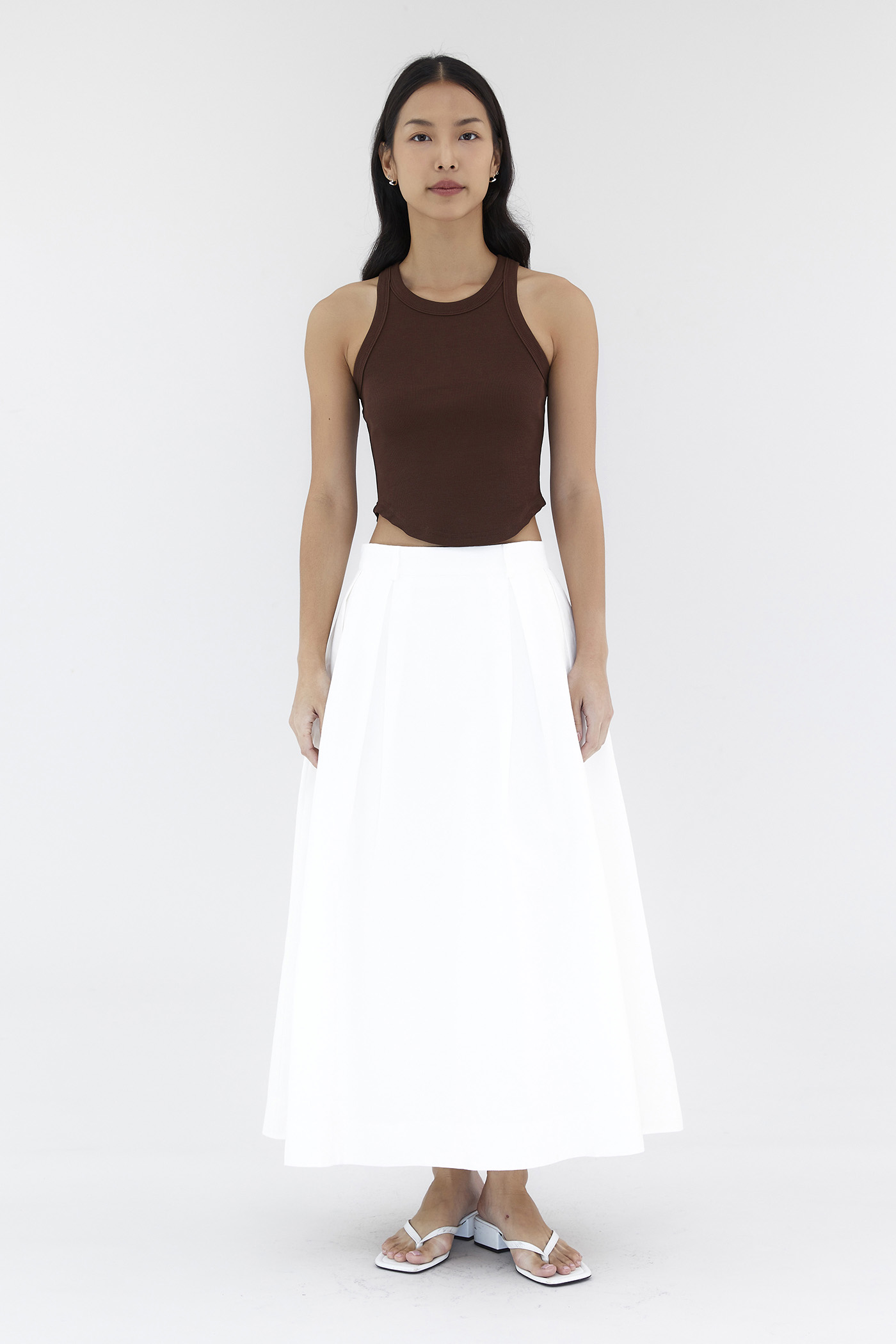 Savana Box-Pleat Skirt