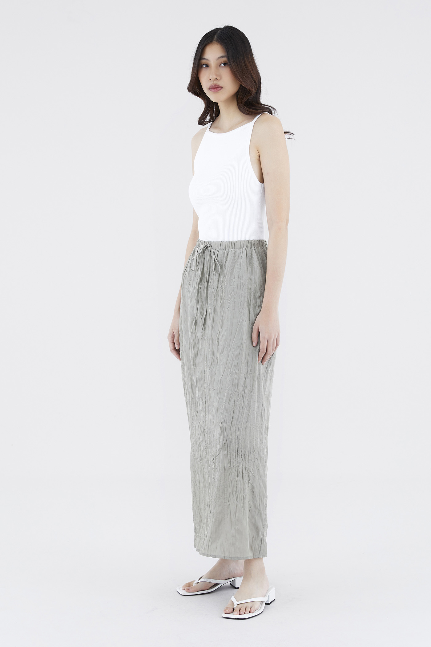 Synvere Drawstring Straight Skirt