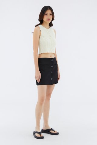 Hosan Button-Down Knit Tank