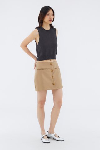 Felane Low-Rise Mini Skirt