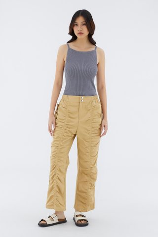 Julby Ruched Straight Pants