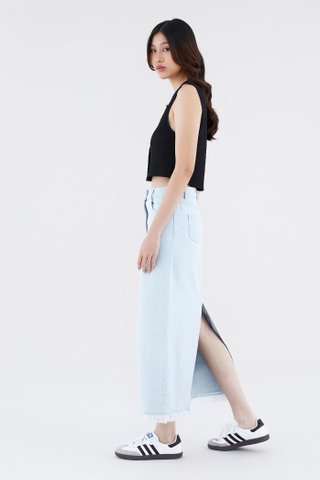 Kalus Straight Denim Skirt