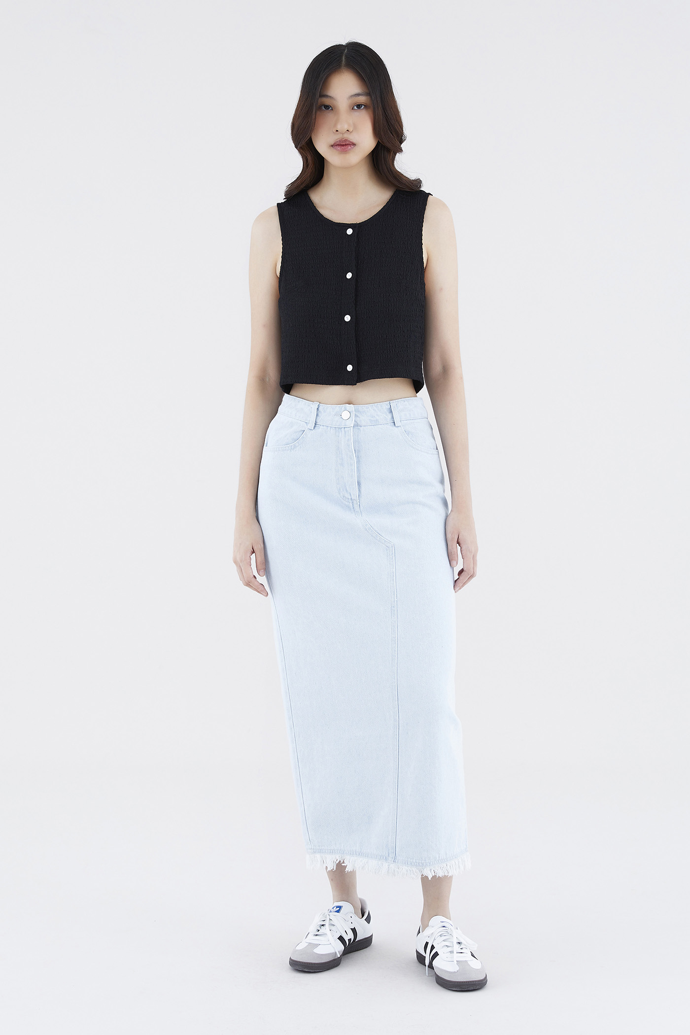 Kalus Straight Denim Skirt