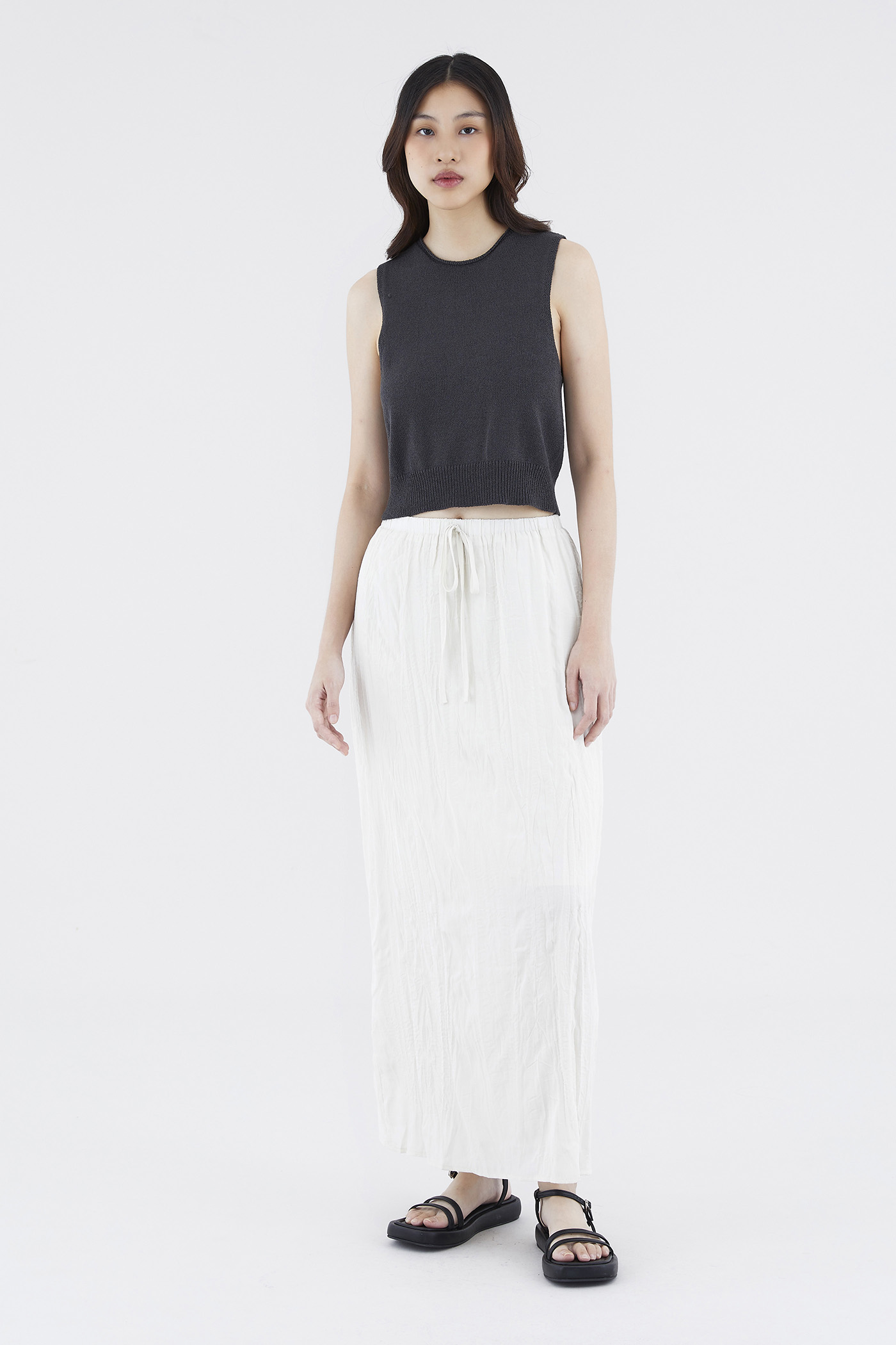 Synvere Drawstring Straight Skirt