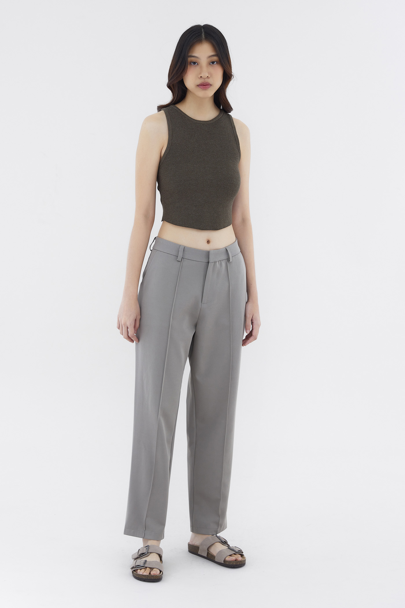 Goven Mid-Rise Tailored Pants