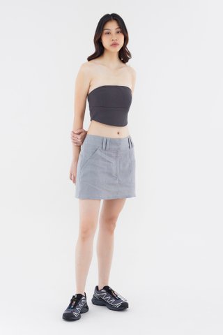 Vanrell Linen Low-Rise Skirt