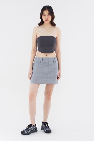 Vanrell Linen Low-Rise Skirt